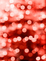 Beautiful glittering bokeh - Color of the year 2019 - Living Coral