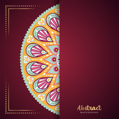 Gold background with mandala