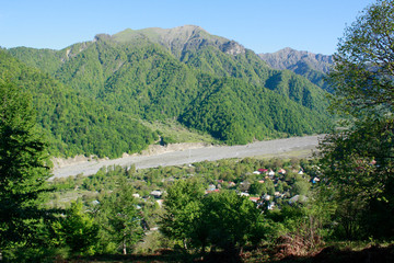 landscape in the mountains