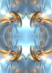 3d computer generated artistic unique bright futuristic bright abstract multicolored fractals artwork background