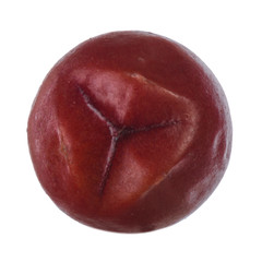 red juniper berry isolated on white background