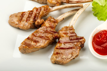 Grilled lamb