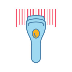 Barcode scanning color icon