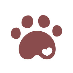 Pet shop logo template in vector. Animal shelter emblem, label design elements for zoo shop, pets care and goods for animals. Vet clinic, Pet store signboard concept.