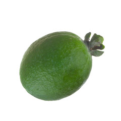 fresh feijoa isolated on white background