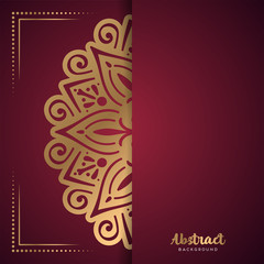 Gold background with mandala © visnezh