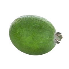 fresh feijoa isolated on white background