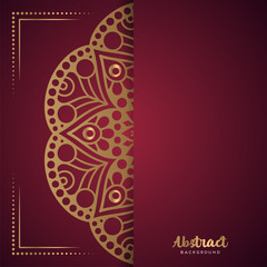 Gold background with mandala