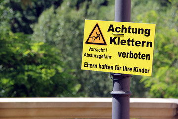 Warnschild