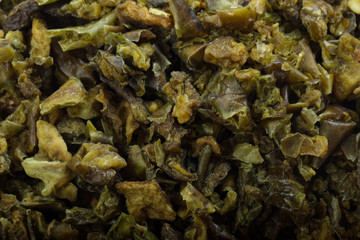 Fototapeta na wymiar dried slices of paprica background