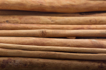 heap of Ceylon cinnamon background