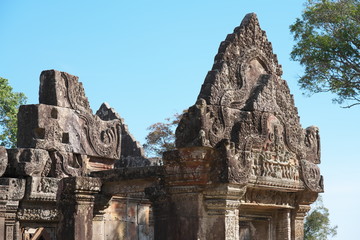 Fototapeta premium Preah Vihear,Cambodia-January 10, 2019: Fourth Gopura of Preah Vihear Temple, Cambodia 