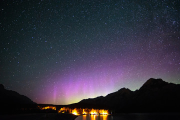 Aurora Borealis in Banff national park