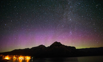 Aurora Borealis in Banff national park