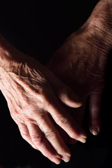 hands of elderly woman