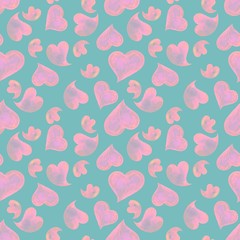 seamless pattern with hearts