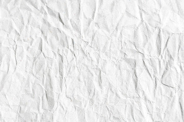 Crumpled white paper texture