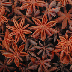 star anise (badian) background