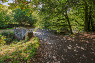 Robber's bridge, between Oare and Porlock, Somerset, England, UK