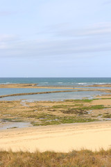 Beach on island of Oléron, Charente Maritime, Nouvelle Aquitaine, in France.