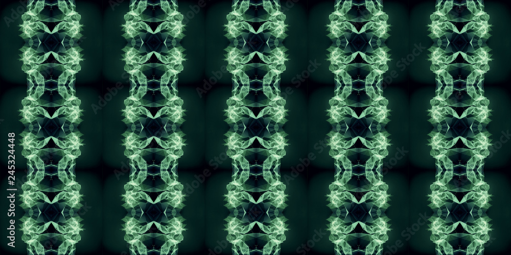 Poster An abstract colorful 3d computer generated modern geometrical fractal patterns artwork background