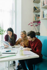 Friends Studying Together