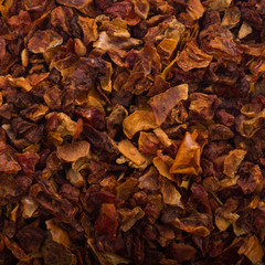 ground dried tomatoes background