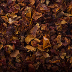 ground dried tomatoes background