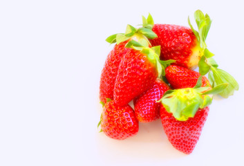 Fototapeta na wymiar Fresas comida saludable