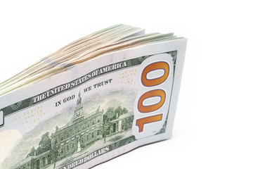 business dollar money on white background