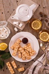 Puff pastry cookies.