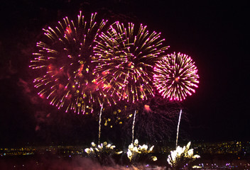 new year city lights