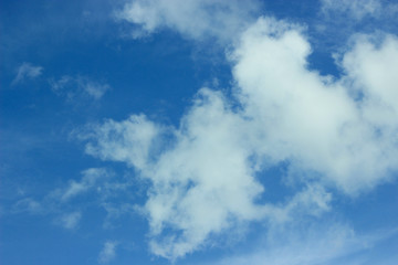 blue sky with white clouds