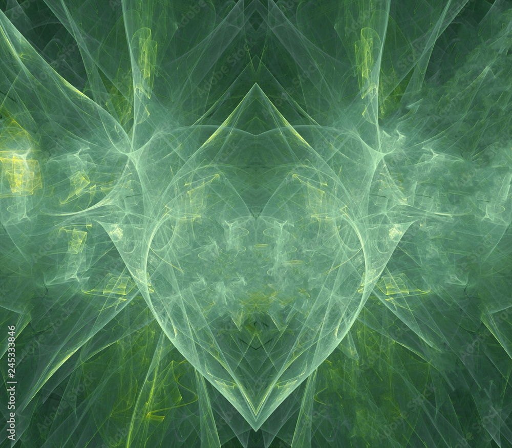 Poster artistic abstract fractal 3d computer generated pure colorful energy field artwork