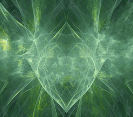 Artistic abstract fractal 3d computer generated pure colorful energy field artwork