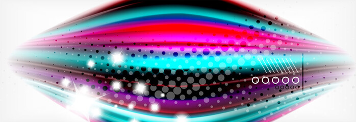 Smooth liquid blur wave background, color flow concept, illustration