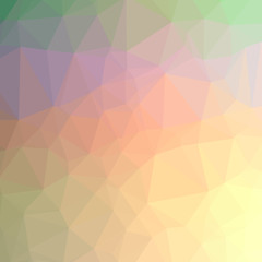 Illustration of abstract low poly orange square background.