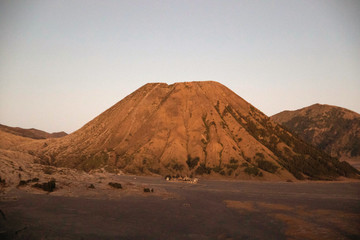 Fototapeta na wymiar Landscape round bromo vulcano , Mount Bromo, is an active volcano, Tengger Semeru National Park, East Java, Indonesia.