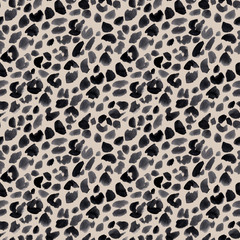 Watercolor safari jaguar pattern