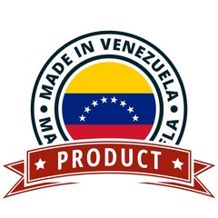 Product Made in Venezuela label illustration