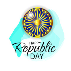 Vector illustration of a Background for Indian Republic Day Concept.