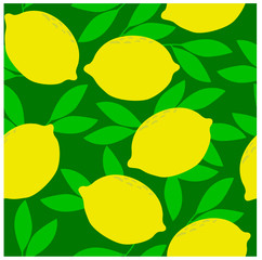  vector illustration lemon pattern