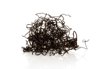 Dry seaweed on white background. TCM. © Eskymaks