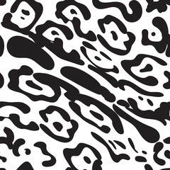 Jaguar Seamless Pattern or Leopard Fur Texture
