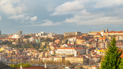Fototapeta na wymiar portugal porto city panorama view