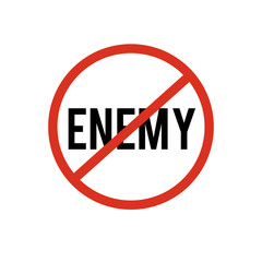 no enemy sign symbol