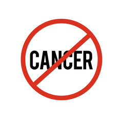 stop cancer sign symbol