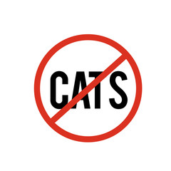 no cats sign symbol