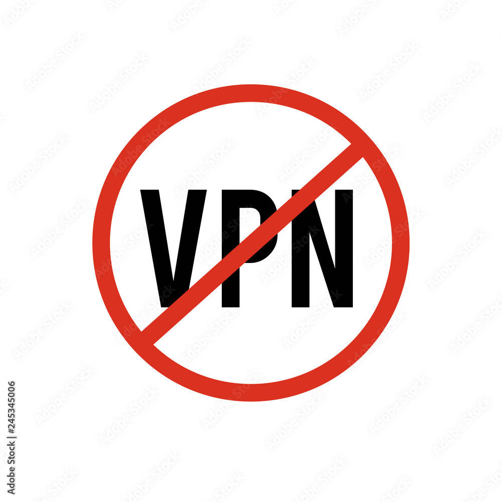Poster no vpn icon. no vpn icon vector. linear style sign for mobile concept and web design. no vpn symbol 