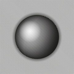 Images in the style Op art. Black and white background. Vector illustration